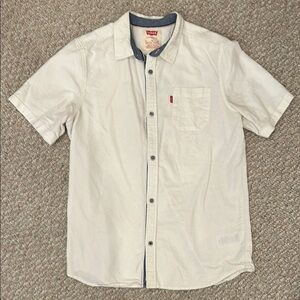 Levi's Men's White Short Sleeve Shirt